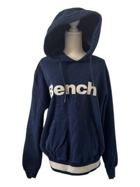 Bench Sweatshirt Women's Size XXL Blue 'Bench" Logo Chunky Cozy Hoodie